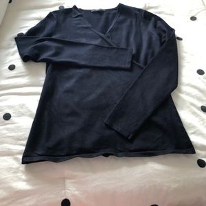 Sweater - wrap around in classic navy